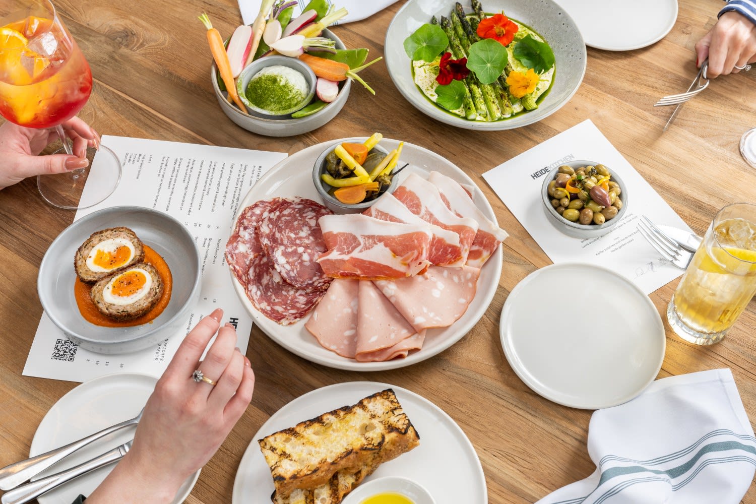 A summer spread at Heide Kitchen in Melbourne's most loved public art museum